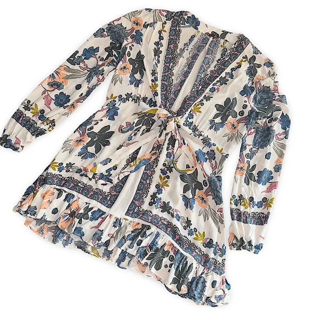 Free People Violet Hill Floral Printed Tunic - Picture 2 of 14